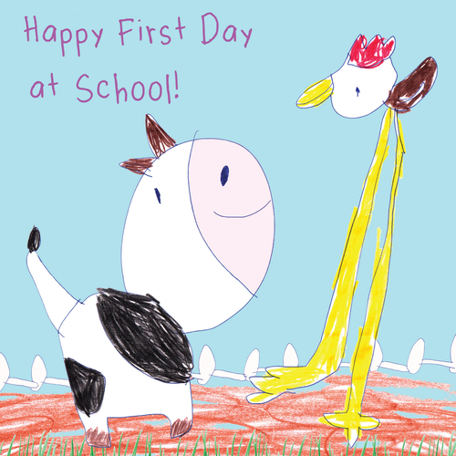 Happy First Day at School! Greeting Card