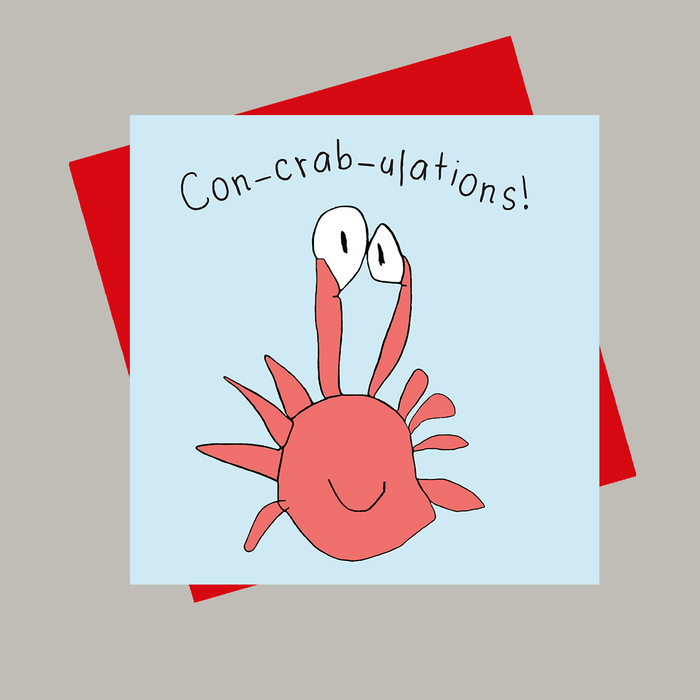 Con-crab-ulations! Greetings Card