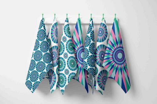 Geometric Tea-towels