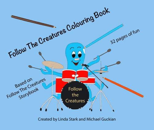 Follow The Creatures Colouring Book