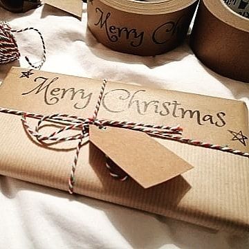 Merry Christmas Paper Parcel Tape