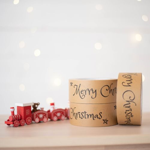 Merry Christmas Paper Parcel Tape