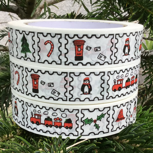 Christmas Stamps Paper Tape