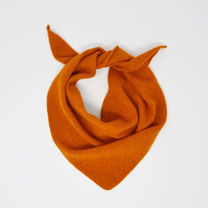 Lambswool Neckerchief- Rust