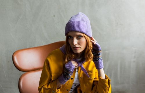 Lambswool unisex beanies- Heather