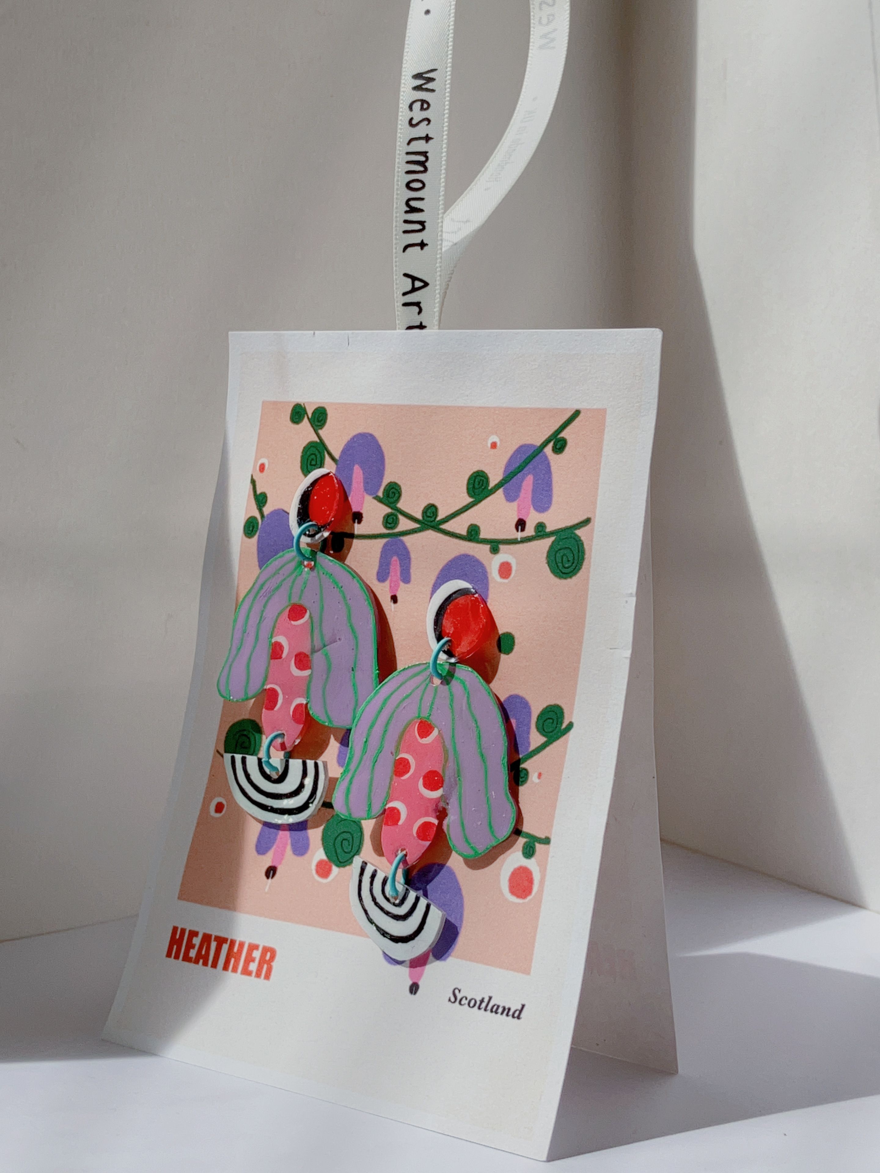 Heather Illustration Earrings