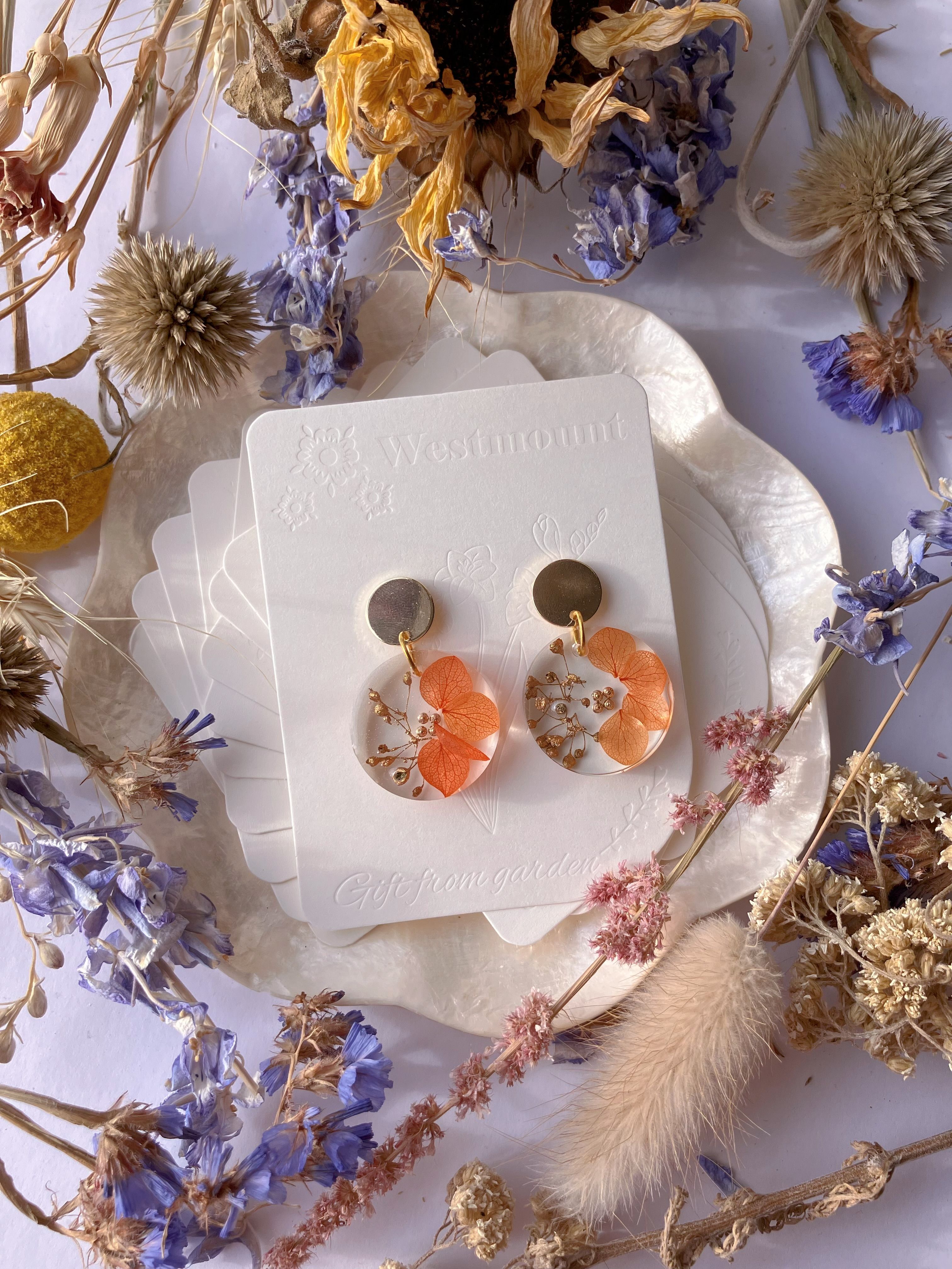 Autumn Golden Earrings-Gift From Gardens