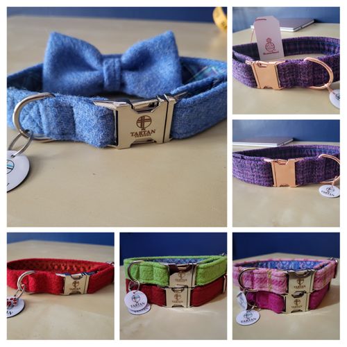 Harris Tweed Dog Collars