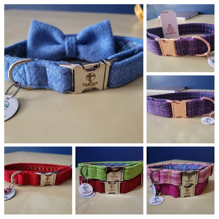 Harris Tweed Dog Collars
