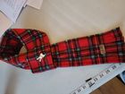 Fleece Tartan Dog Scarfs