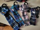 Fleece Tartan Dog Scarfs