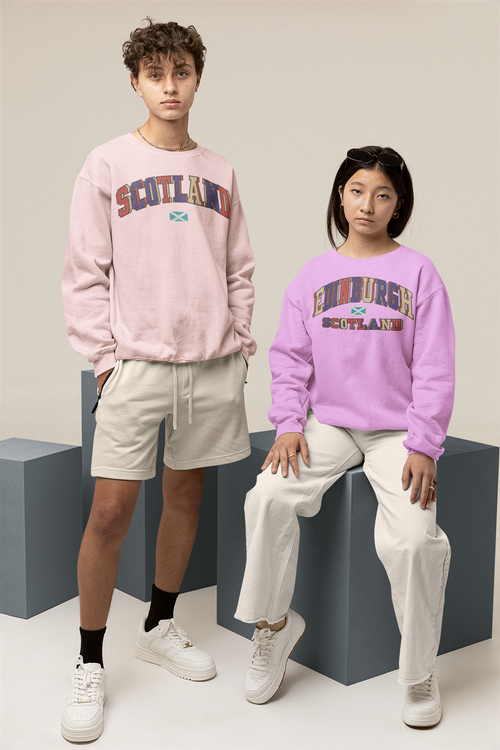 Edinburgh Scotland 3D Letter Hoodie