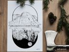 Two Faces of Ben Nevis - Risograph Print