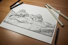 The West Highland Way - Risograph Print
