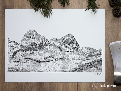 The West Highland Way - Risograph Print