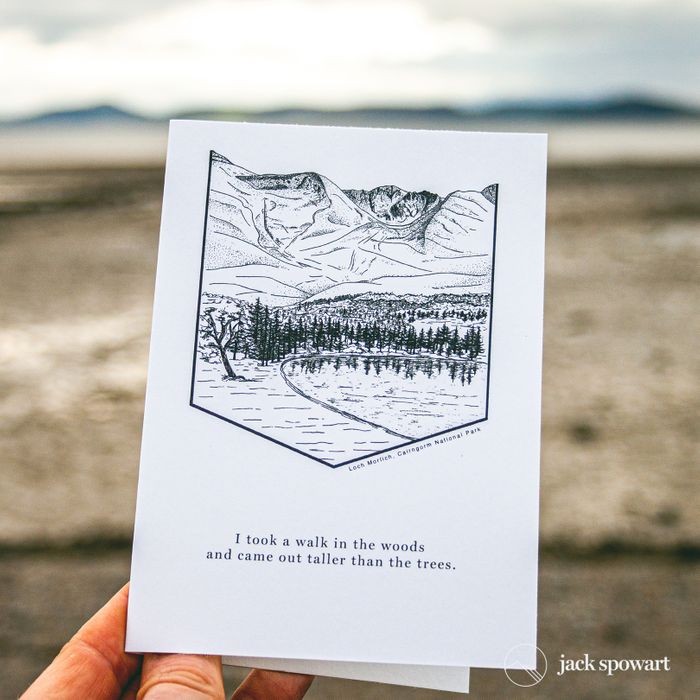Cairngorm, Loch Morlich - Greetings Card