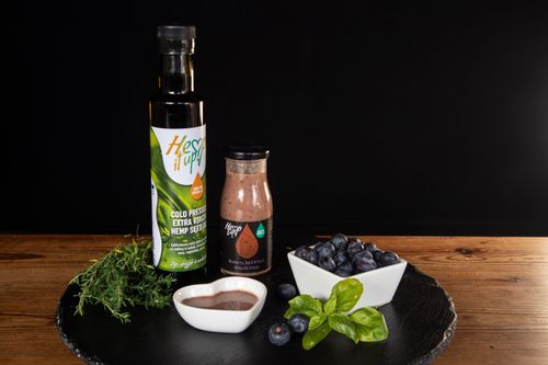 156ml Blueberry, Basil & Thyme Hemp Drizzle
