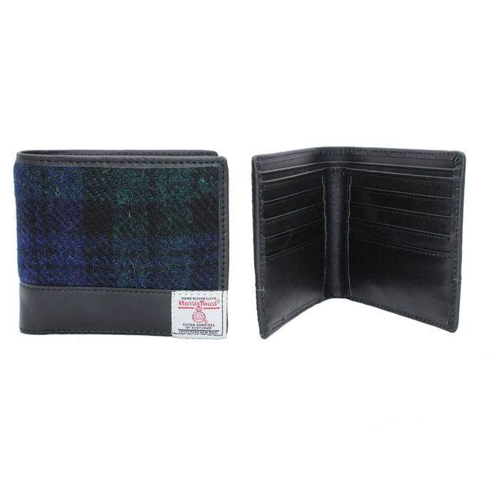 Callum Harris Tweed and Leather Wallet