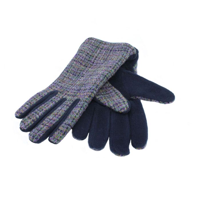 Genuine Harris Tweed Gloves with Fleece Palms Fully Lined ZG012