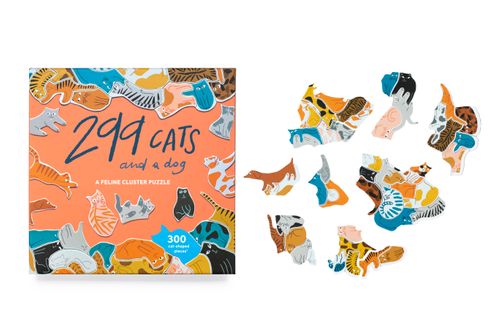 299 Cats (and a Dog) Feline Cluster Puzzle