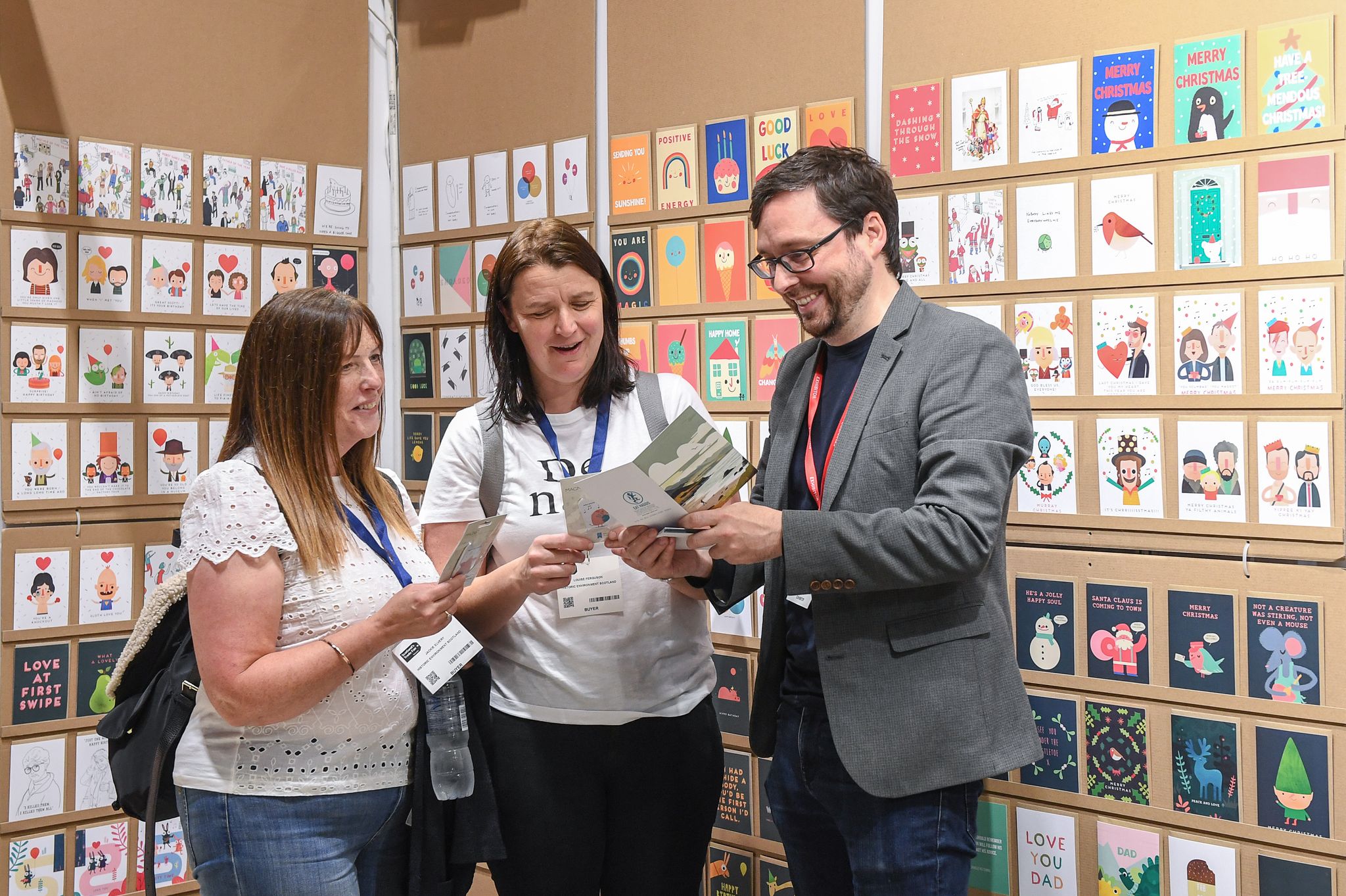 Meg Hawkins art on exhibition stand