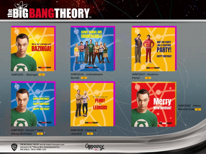The Big Bang Theory card range
