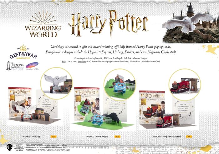 Cardology Pop-Up Harry Potter Cards