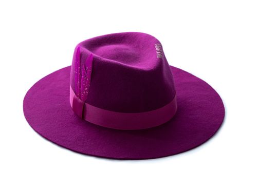 Fedora Wool Raspberry