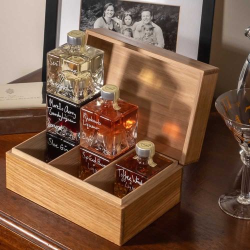 Demijohn Liqueur Oak Gift Box