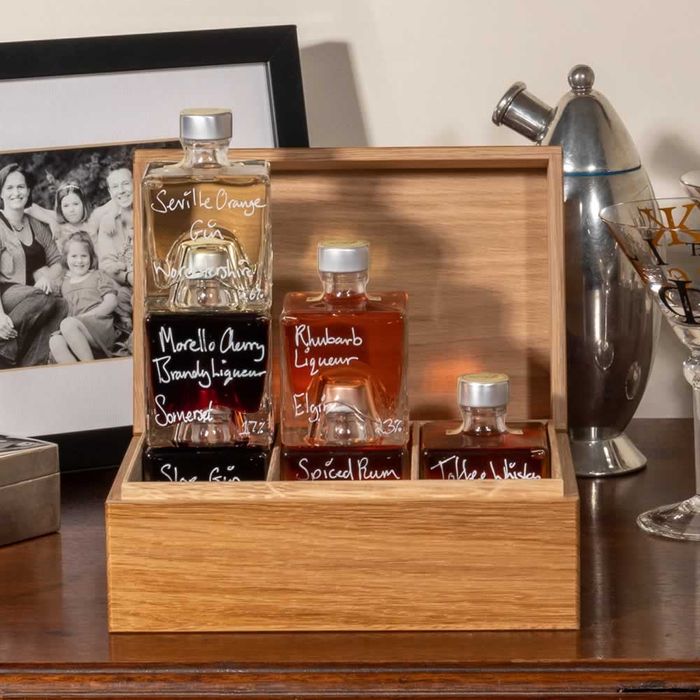 Demijohn Liqueur Oak Gift Box