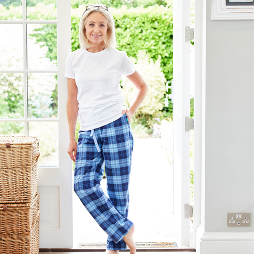 Organic brushed cotton lounge trousers