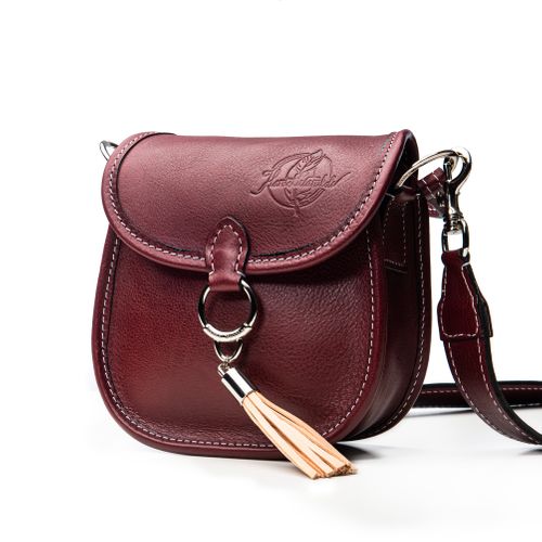 Aryanna Burgundy saddle bag 