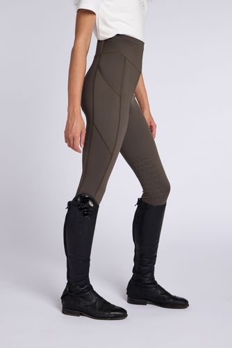 Performance Knee Grip Riding leggings - Cedar Brown