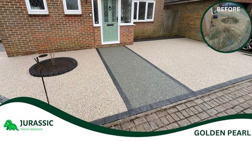 Resin Bound Driveway Projects Goldern Pearl