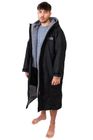 Xtreme Black Changing Robe with Grey/Purple Fleece Lining