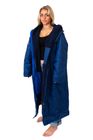Xtreme Blue Changing Robe with Grey/Blue Fleece Lining