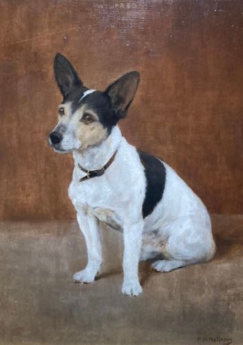 Frances Mabel Hollams (British 1877-1963) 'Wilfred' Oil on board (19 x 15 ½ ins framed size)