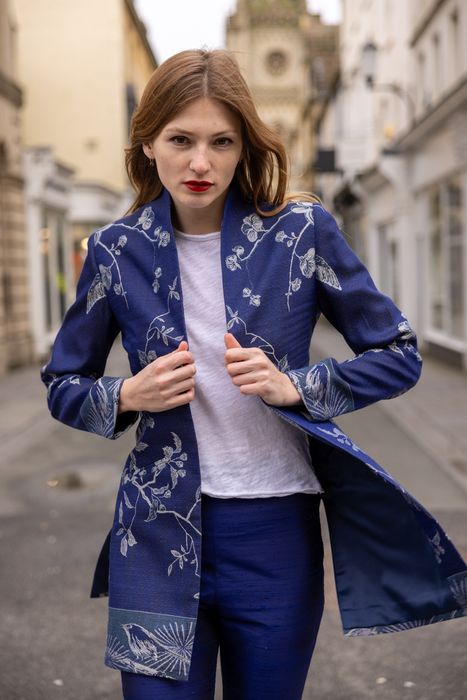 Bhumi Jacket in Electric Navy