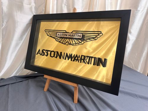 Aston Martin 24 Carat Gold Leaf Emblem