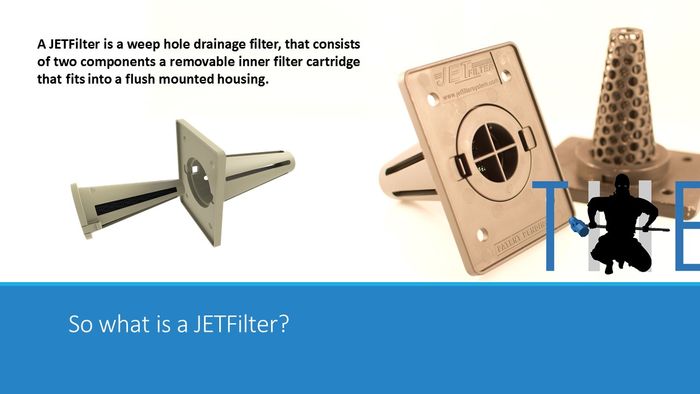JETFilters - Weephole drainage filters