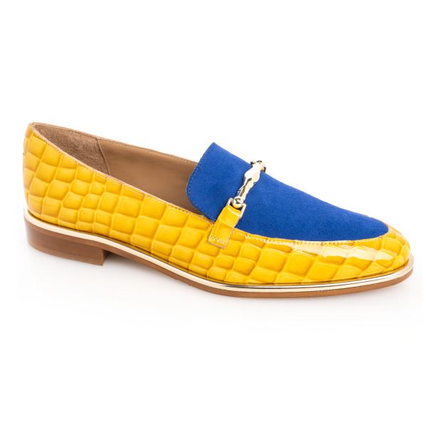 Yellow & Royal Blue Loafer