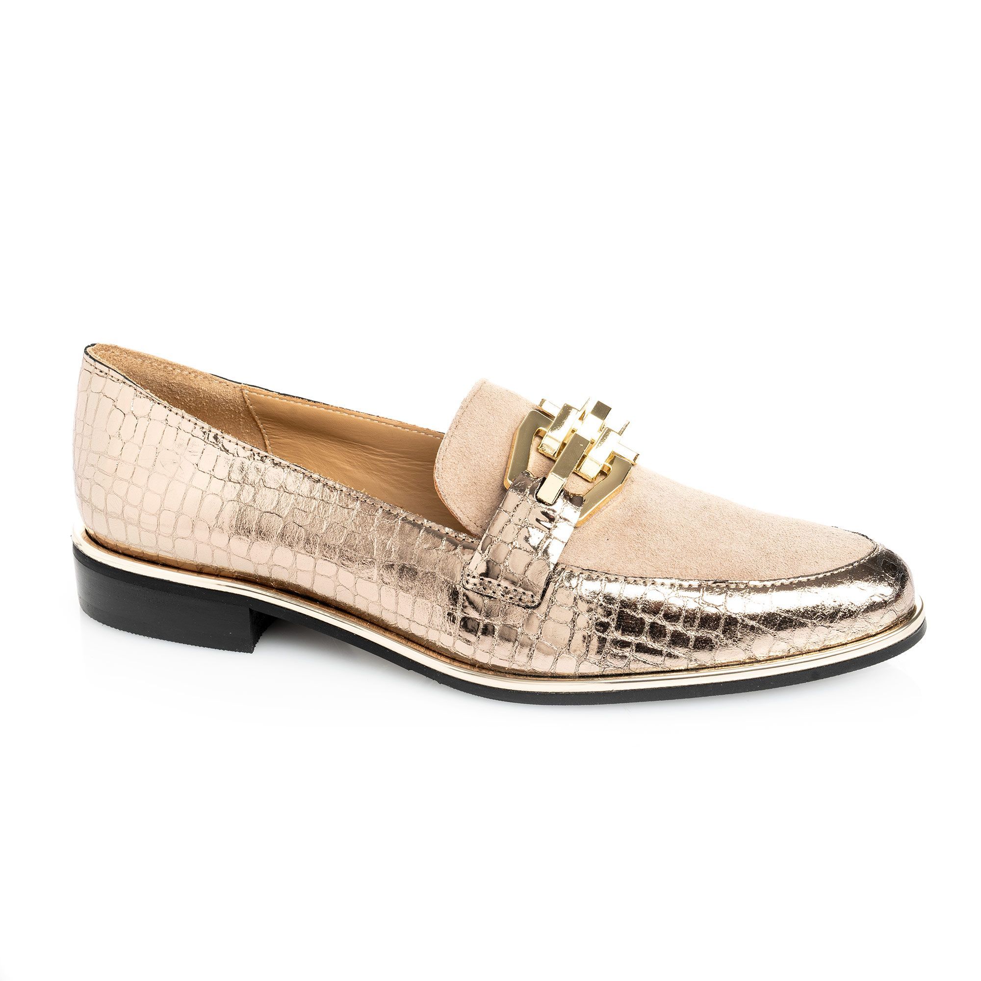 Bronze Metallic Loafer