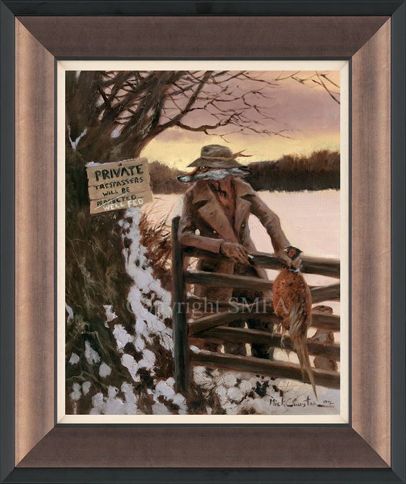 Mick Cawston's 'Selective Hearing' & 'Trespassers Will Be Fed' Limited Edition Canvas Prints