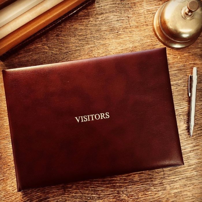 Leather Visitor Book