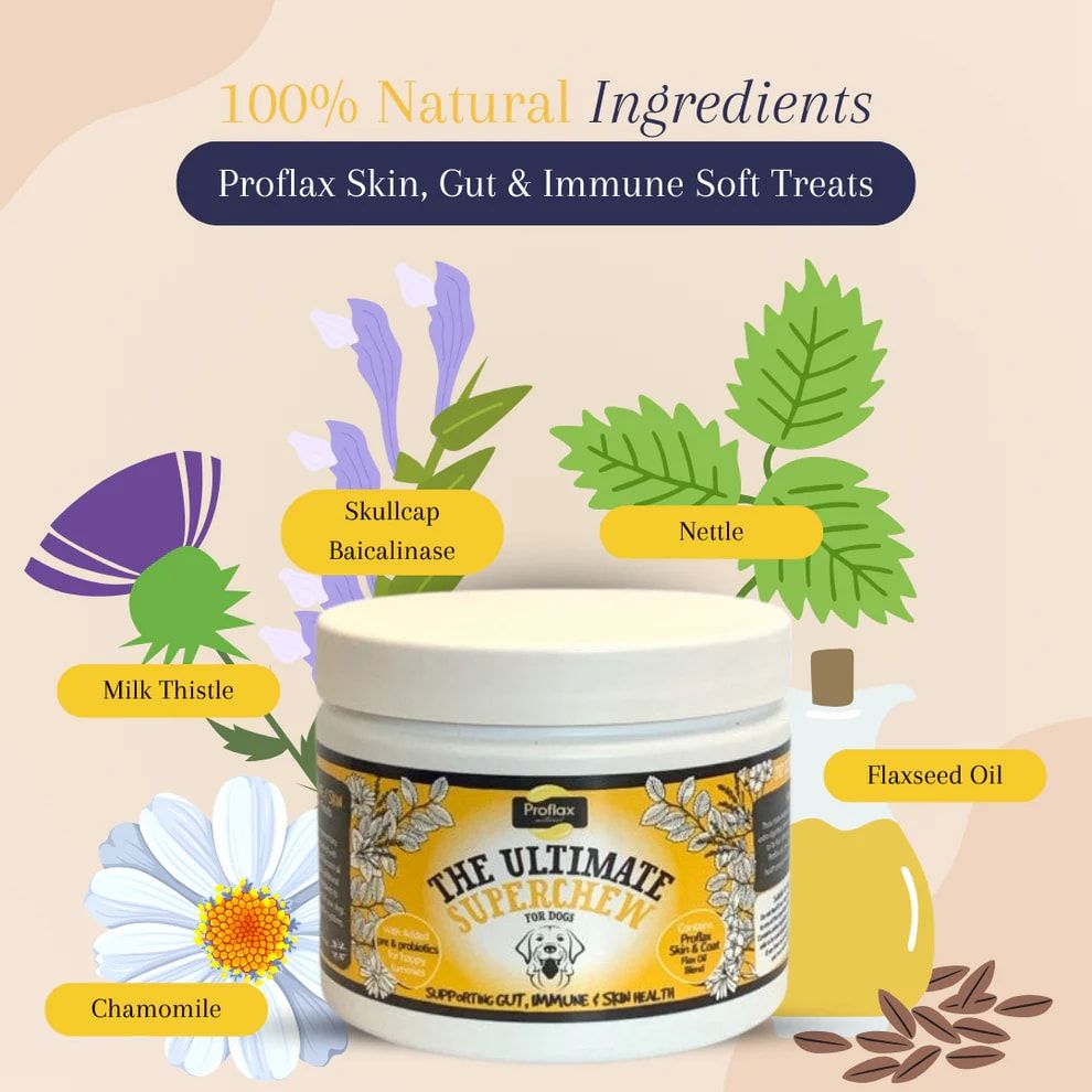 Proflax Skin, Gut & Immune Superchews for Dogs