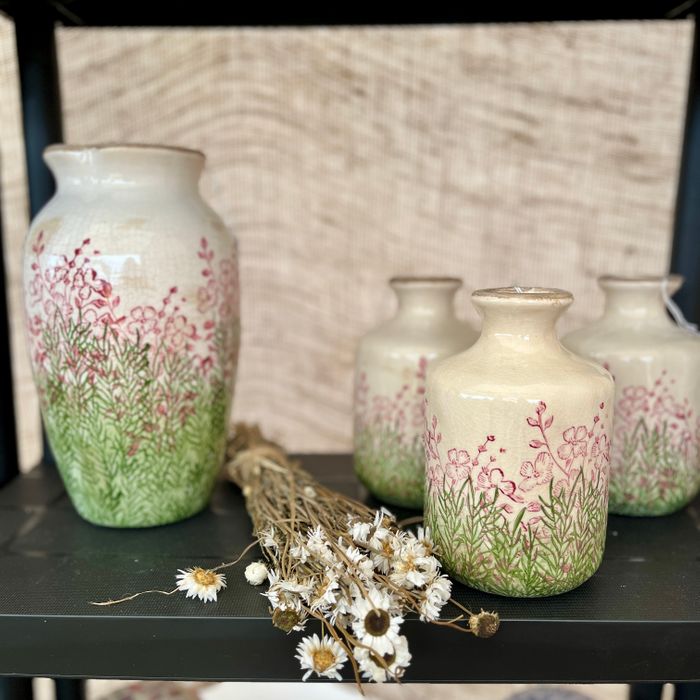 Vintage Ceramic Wildflower Vases