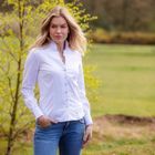 Chloe White Ruffle Shirt