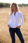 Chloe White Ruffle Shirt