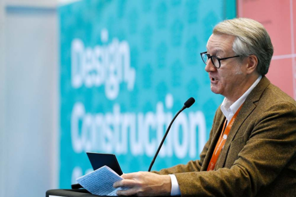 [Photo of Trevor Wills, Chair of the University Design Forum at Education Estates® 2023]