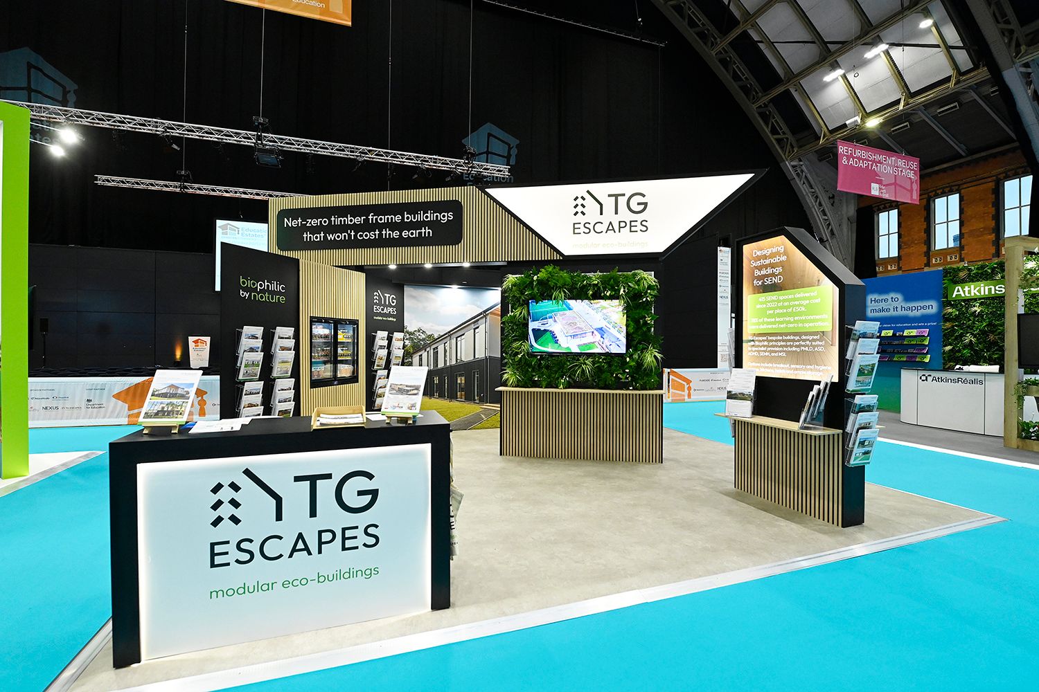 TG Escapes stand at Education Estates® 2025
